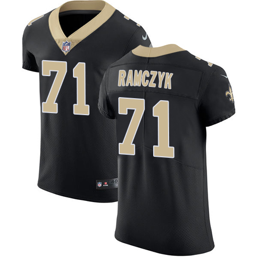 Nike Saints #71 Ryan Ramczyk Black Team Color Men's Stitched NFL Vapor Untouchable Elite Jersey - Click Image to Close